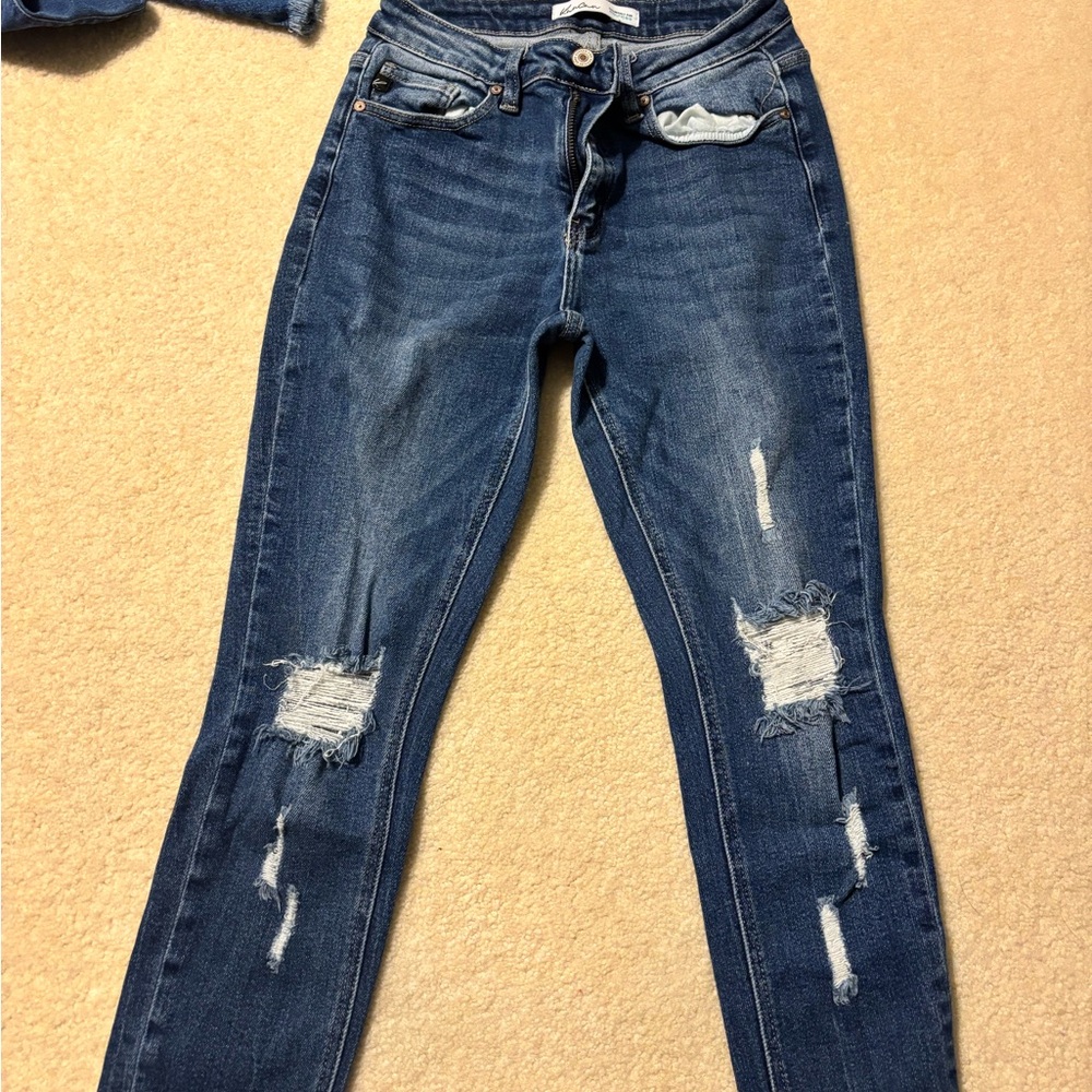 Kancan Distressed Blue Women's Jeann